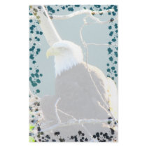 Bald Eagle Yukon River Stationery