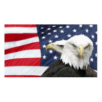 Bald eagles American flag profile card business cards by deemac1 Bald eagles American flag profile card business cards