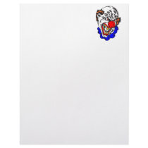bald evil clown letterhead