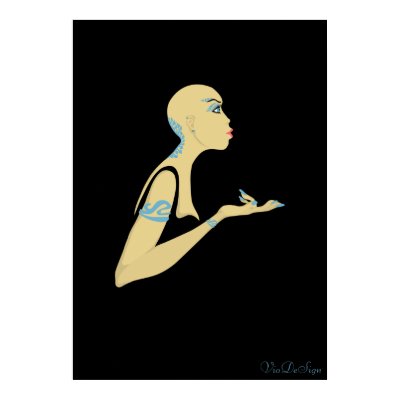bald girl posters by VioDeSign