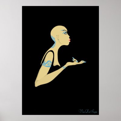 bald girl posters by VioDeSign