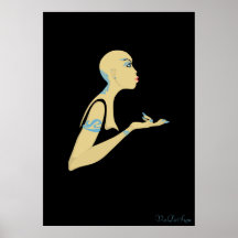 bald girl posters