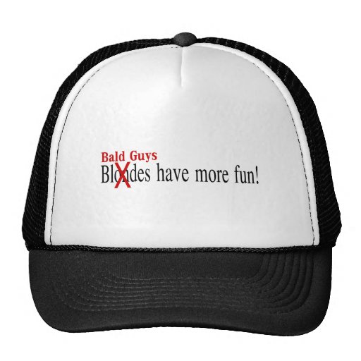 Bald Guys Have More Fun Trucker Hat Zazzle
