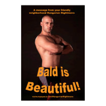 "Bald is Beautiful!" 34.5 x 23 poster posters by HungarianNightmare "Bald is Beautiful!" 34.5 x 23 poster posters