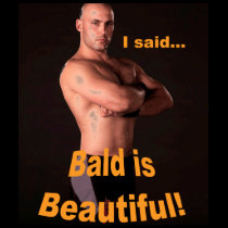 "Bald is Beautiful" Ladies tank top t-shirts by HungarianNightmare "Bald is Beautiful" Ladies tank top t-shirts