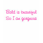 Bald is beautiful tank top