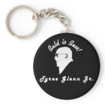 Bald is Best Black Keychain