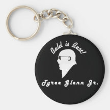 Bald is Best Black Keychain