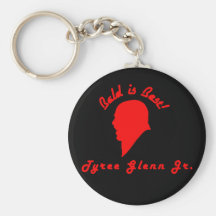 Bald is Best Red Logo Keychains