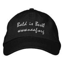 Bald is Best! www.naaf.org Embroidered Baseball Caps