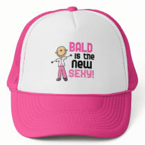 Bald Is The New Sexy Breast Cancer Stick Figure Hats