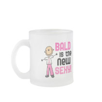 Bald Is The New Sexy Breast Cancer Stick Figure Mugs