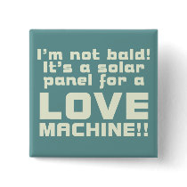 Bald Sex Machine Dark Button