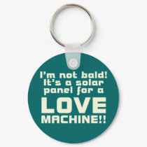 Bald Sex Machine Dark Keychain by crazycoolwordy Bald Sex Machine Dark Keychain