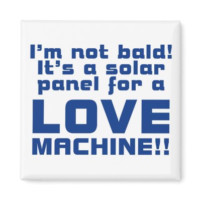 Bald Sex Machine Magnet by crazycoolwordy