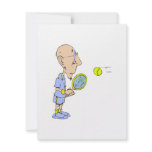 Bald Tennis Guy Invitations