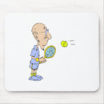 Bald Tennis Guy Mouse Pads