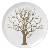 bald tree cash tree dinner plates
