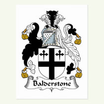Balderstone Family Crest Postcard