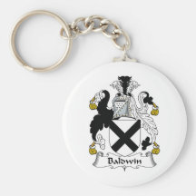 Baldwin Family Crest Key Chains