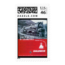 Baldwin Locomotive S-2 Steam Turbine Locomotive Postage Stamp