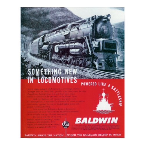 Baldwin Locomotive S-2 Steam Turbine Locomotive. print