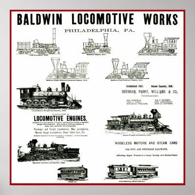 Baldwin Locomotive Works Posters by RichardBrowne