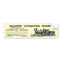 Baldwin Locomotive Works Railway Locomotives bumper stickers