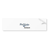 Baldwin Michigan City Classic Bumper Sticker