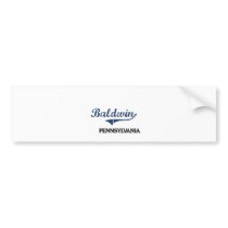 Baldwin Pennsylvania City Classic Bumper Stickers