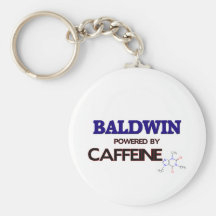 Baldwin powered by caffeine key chain