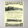 Baldwin Steam Locomotive Mountain Type in 1924 Print