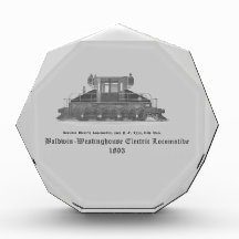 Baldwin Westinghouse Electric locomotive 1893 Acrylic Award
