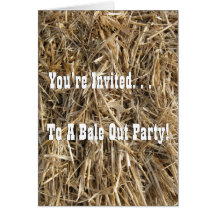 Bale Out Party! Card