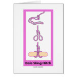 Bale Sling Hitch (Strap Hitch) Greeting Cards