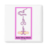 Bale Sling Hitch (Strap Hitch) Fridge Magnets