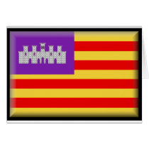 Balearic Islands Flag Card
