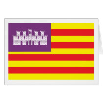 Balearic Islands Flag Greeting Card