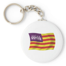 Balearic Islands Flag Keychain