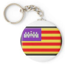 Balearic Islands Flag Keychain