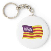 Balearic Islands Flag Keychain