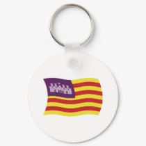 Balearic Islands Flag Keychain by livingflags Balearic Islands Flag Keychain