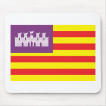 Balearic Islands Flag Mousepad by FlagTshirts Balearic Islands Flag Mousepad