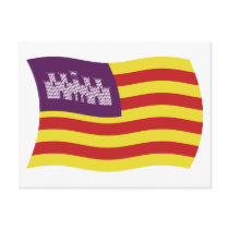 Balearic Islands Flag Postcard
