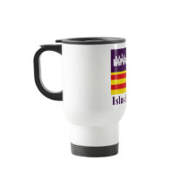 Balearic Islands flag with name Coffee Mug