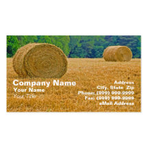 Bales of Hay Business Card Template