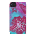 Bali Flower Batik Tropical Casemate iPhone 4 Case casemate cases