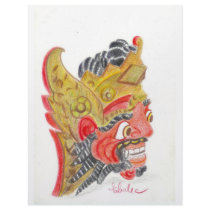 Bali mask letterhead