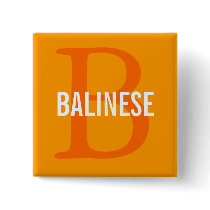 Balinese Breed Monogram Buttons