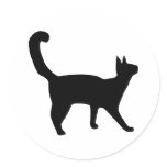 Balinese cat round sticker